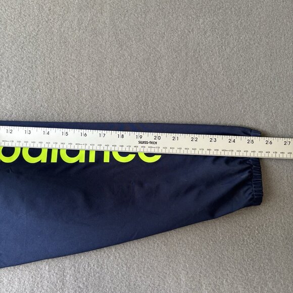 New Balance Lightweight Windbreaker Mens S Jogging Jacket Navy Running Hooded - Picture 11 of 16